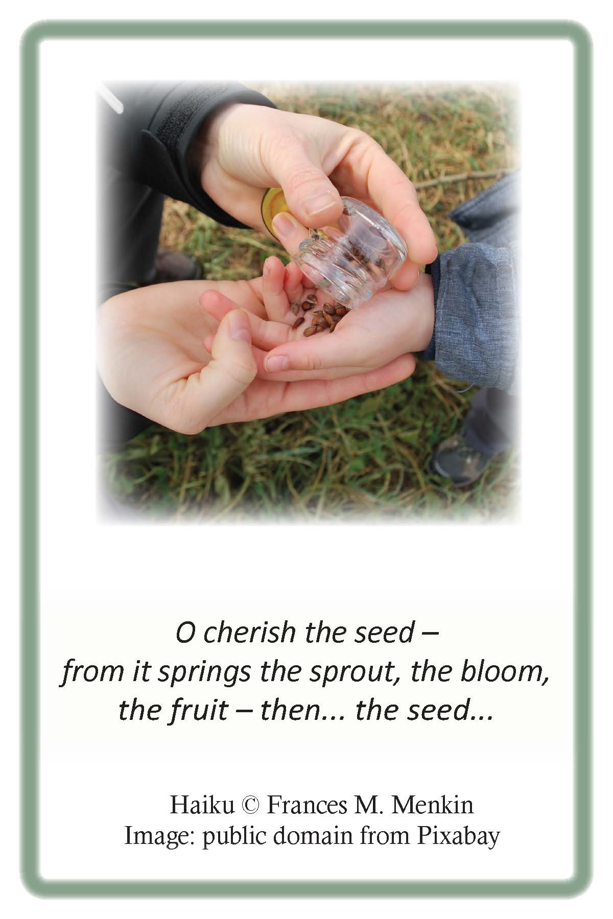 Cherish the seed