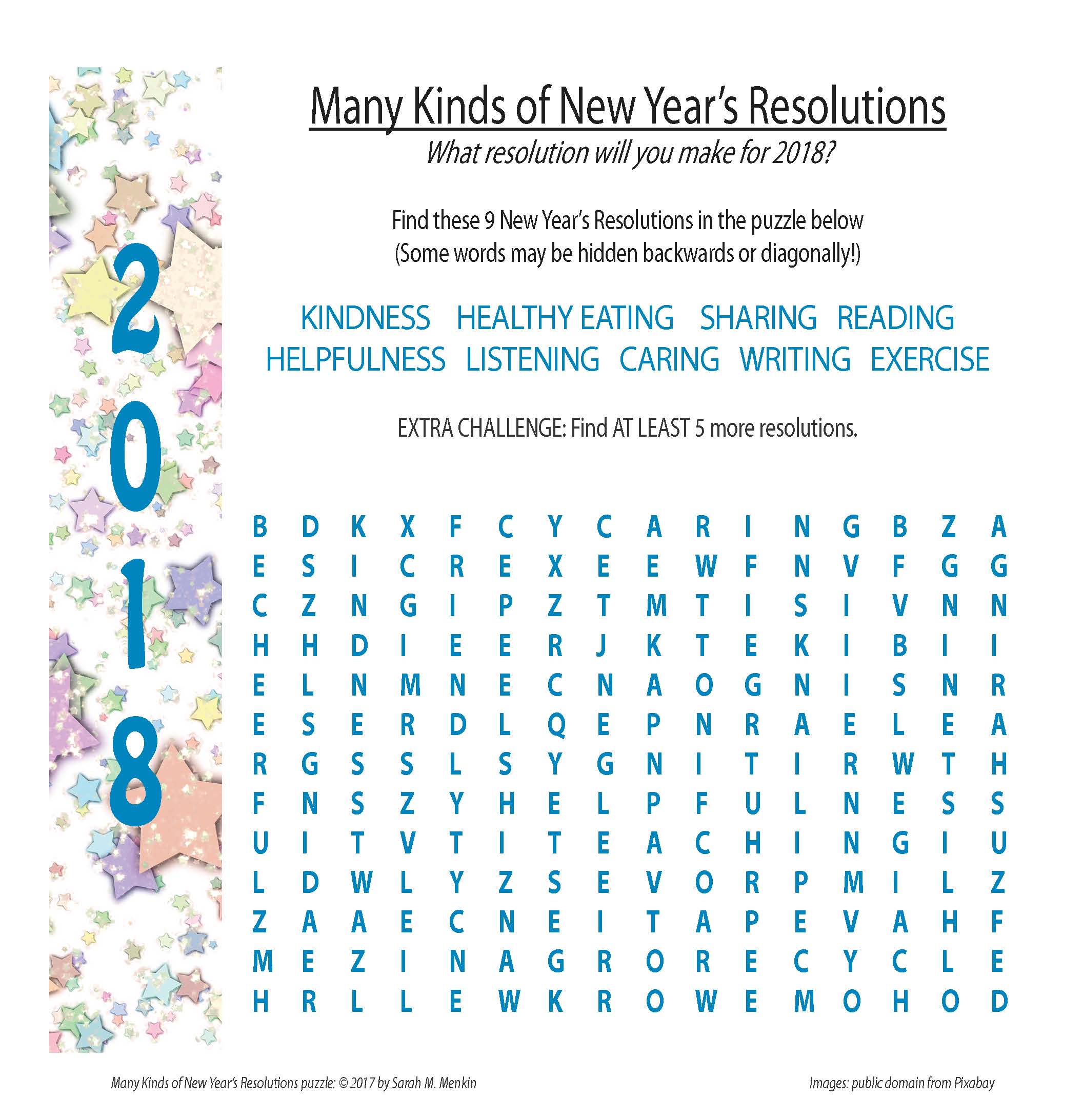 Resolutions puzzle